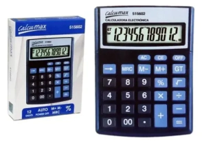 CALCULADORA CALCUMAX MEDIANA 12 DIGITOS 515602