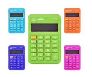 CALCULADORA CALCUMAX DE BOLSILLO CON PILA