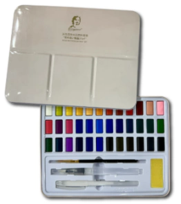 ACUARELA GIORGIONE EN LATA x 36 COLORES + ACCESORIOS