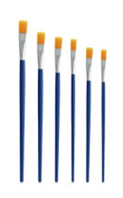 PINCEL ARTIST BRUSHES MANGO MADERA x 6u P/C