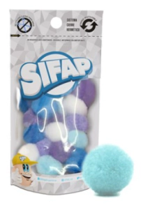 POMPONES SIFAP DE FELPA SURTIDO PASTEL de 20mm x 20u