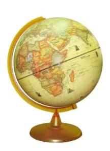 GLOBO TERRAQ 107AW - BASE PLASTICO 10cm ANTIGUO