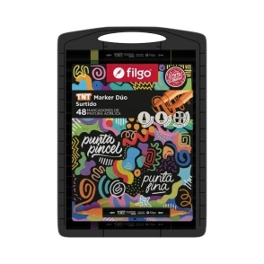 MARCADOR FILGO TNT MARKER DUO ACRILICA ESTUCHE x 48u