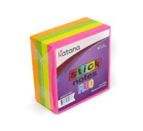 MEMO KATANA FLUO 76 x 76mm x 250hjs SURTIDO