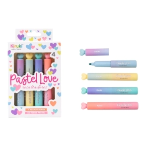 RESALTADOR KIRUKI LOVE PASTEL x 4u