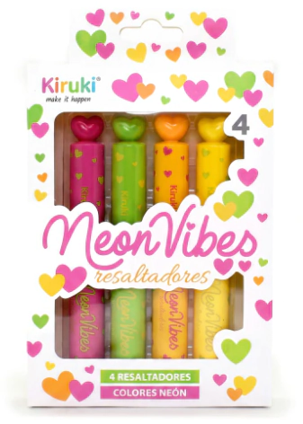 RESALTADOR KIRUKI VIBES NEON x 4u