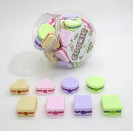 SACAPUNTAS KIRUKI COOKIE C/DEPO x 36u