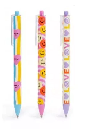 BOLIGRAFO KIRUKI SMILE 1mm x 24u AZUL