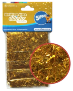 BRILLANTINA SIFAP STICKS DORADO 5u x 2grs