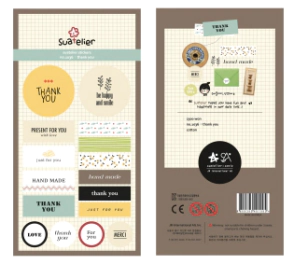 IBI STICKER PAPEL 10*19cm THANK YOU (1036)