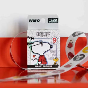 WERO BULLET ROLL STICKERS SNOOPY