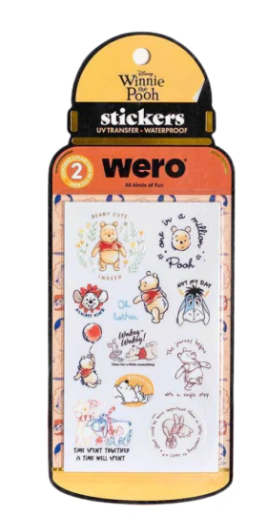 WERO BOTTLE STICKERS WINNIE POOH