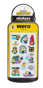 WERO BOTTLE STICKERS MINIONS
