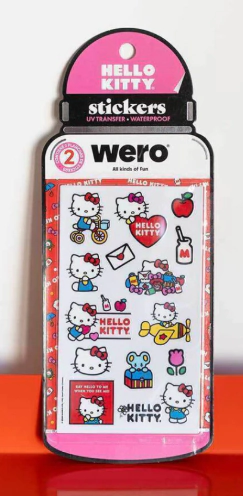 WERO BOTTLE STICKERS HELLO KITTY
