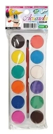 ACUARELA SIFAP ESCOLAR x 12 COLORES