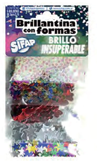 BRILLANTINA SIFAP C/FORMAS BRILLO INSUPERABLE x 5u