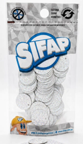 LENTEJUELON SIFAP 20mm BLANCO x 20grs