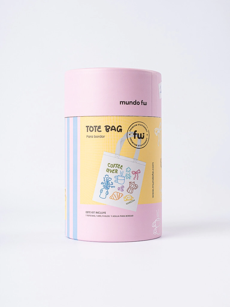 KIT FW DE BORDADO TOTE BAG COFFE