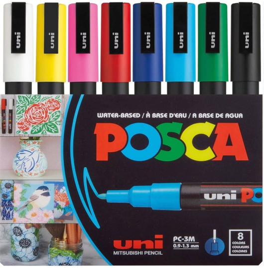 MARCADOR POSCA PC-3M 0.9-1.3mm PTA MEDIA x 8u
