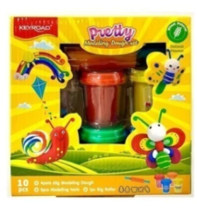 SET KEYROAD MASA MODELAR PRETTY (4 POTES + 5 MOL + 1 ROD)