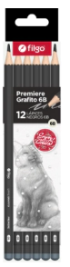 LAPIZ GRAFITO FILGO GRADUACION PREMIERE 6B x 12u