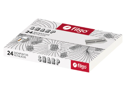 SACAPUNTA FILGO PINTO METALICO SHARP x 24u
