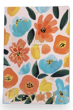 IBI CRAFT CUADERNO x 80hjs FLOWERS