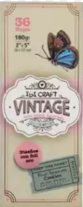 IBI CRAFT PAPEL P/SCRAP 5*13cm 180grs x 36hjs VINYAGE