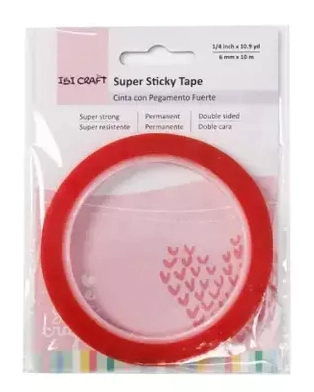 IBI CRAFT CINTA ADHESIVA DOBLE FAZ PERMANENTE 6mm x 10mts