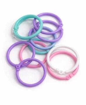 IBI CRAFT AROS PLASTICOS 4 COLORES PASTELES 33mm x 60u