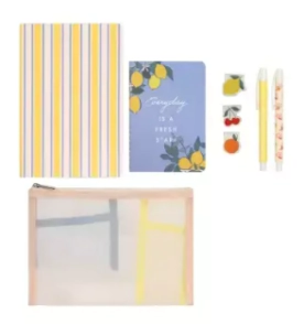 IBI CRAFT SET CARTUCHERA/ANOTADOR/LAPICERA/IMANES CITRIC
