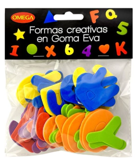 IBI CRAFT GOMA EVA FORMAS AUTOAD. ABECEDARIO x 52u