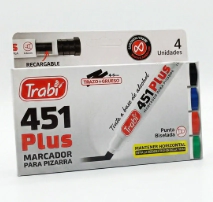 MARCADOR TRABI 451 PIZARRA x 4u CLASICOS