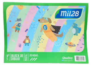 BLOCK MIL28 N&ordm;5 PASTEL x 20hjs