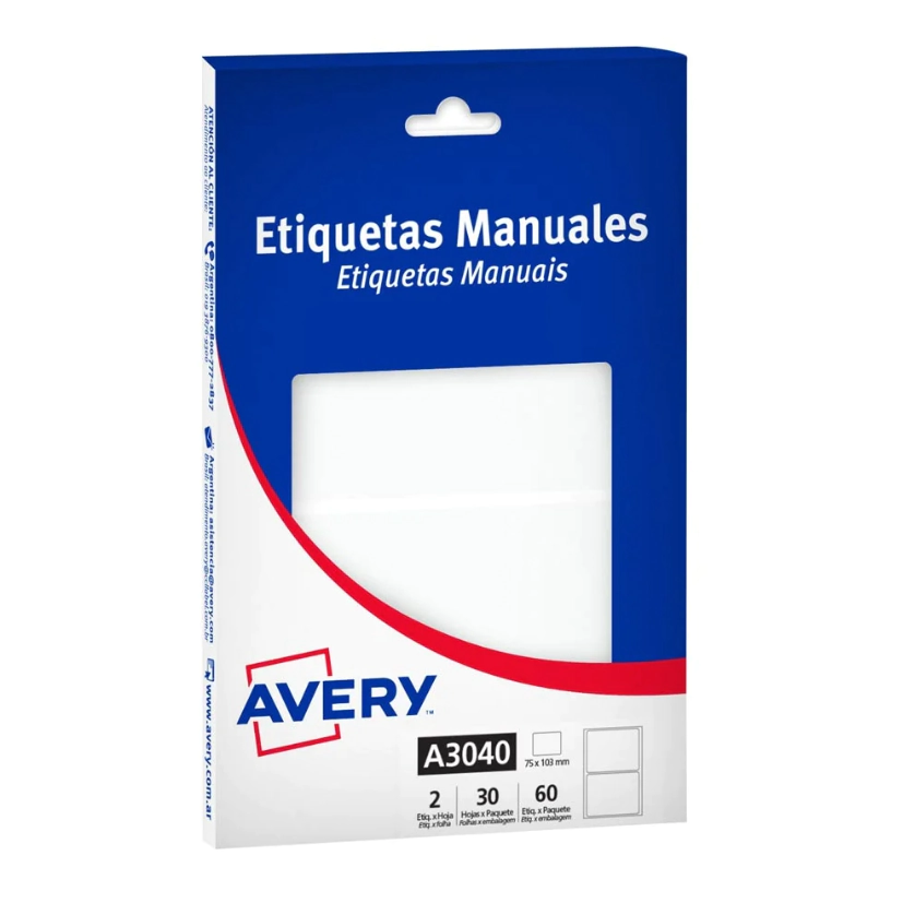 ETIQUETAS AVERY A3040
