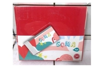 GOMAS SKYCOLOR LAPIZ PLASTICA BLANCA x 30u