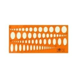 PLANTILLA PIZZINI 5807 ELIPSES 2. 20&deg; 30&deg; 40&deg; 50&deg;