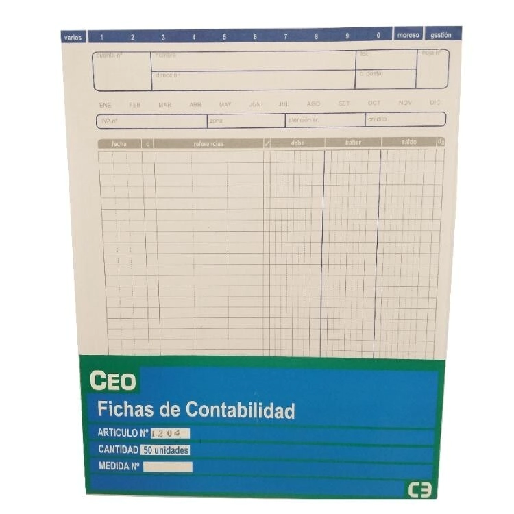 FICHA CEO CTA CTE -CTA V N�4 x 50u 1202