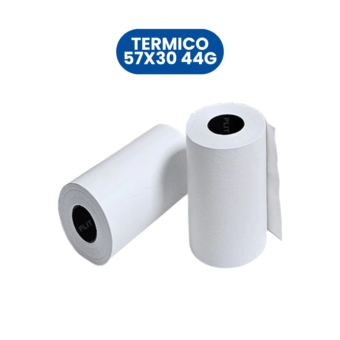 PAPEL P PEL TERMICO 57mm x 30mts x 10u