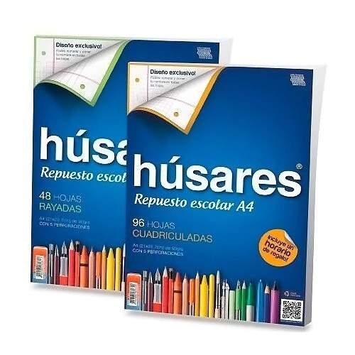 REPUESTO HUSARES A4 x 96hjs RY 90gr