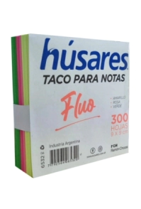 TACO HUSARES FLUO 9 x 9cm x 300hjs