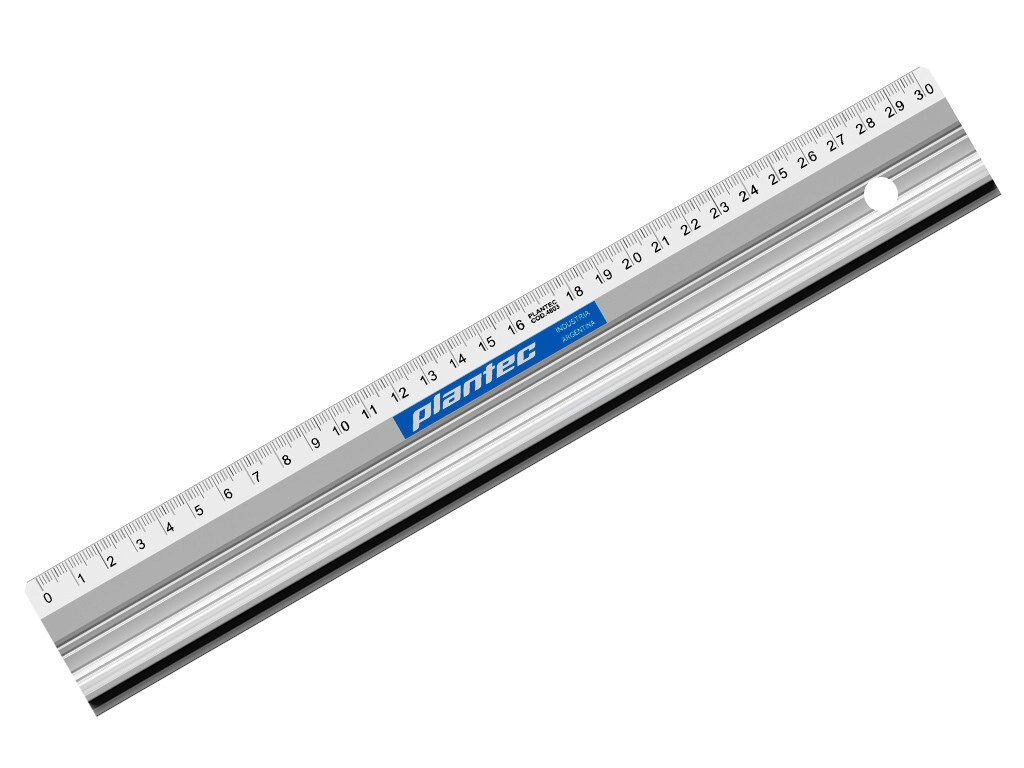 REGLA PLANTEC ALUMINIO CON PERFIL PARA CORTE 100 cm