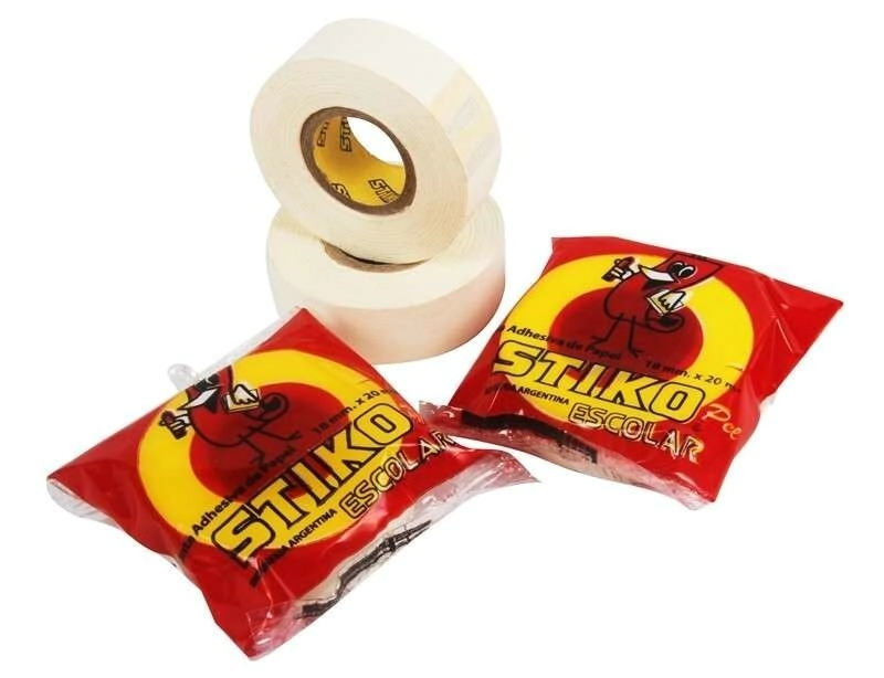CINTA PAPEL STIKO ESCOLAR 18mm x 20mts