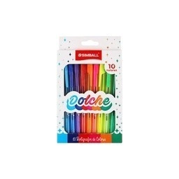 BOLIGRAFO SIMBALL DOLCHE x 10u SURTIDA