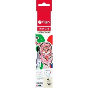 MICROFIBRA FILGO LINER 038 0.4mm ESTUCHE x 4u SURT
