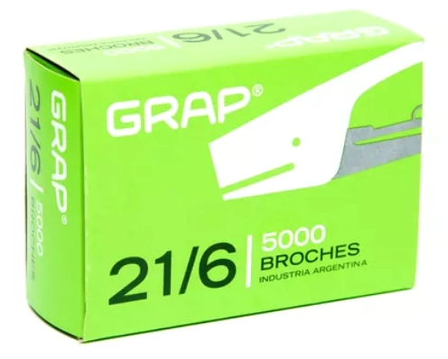 BROCHES P/ABR GRAP 21/6 x 5000u