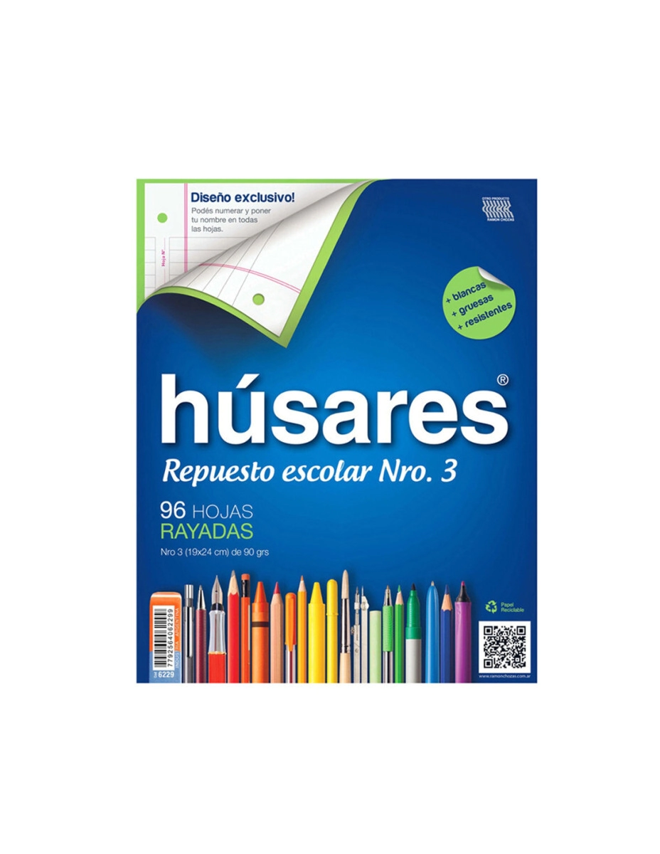 REPUESTO HUSARES N*3 x 96hjs RY