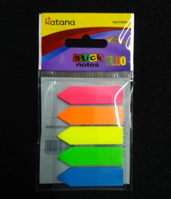 BANDERITAS KATANA FLUO 42 x 12mm x 100u