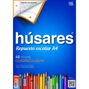 REPUESTO HUSARES A4 x 48hjs CD 90gr
