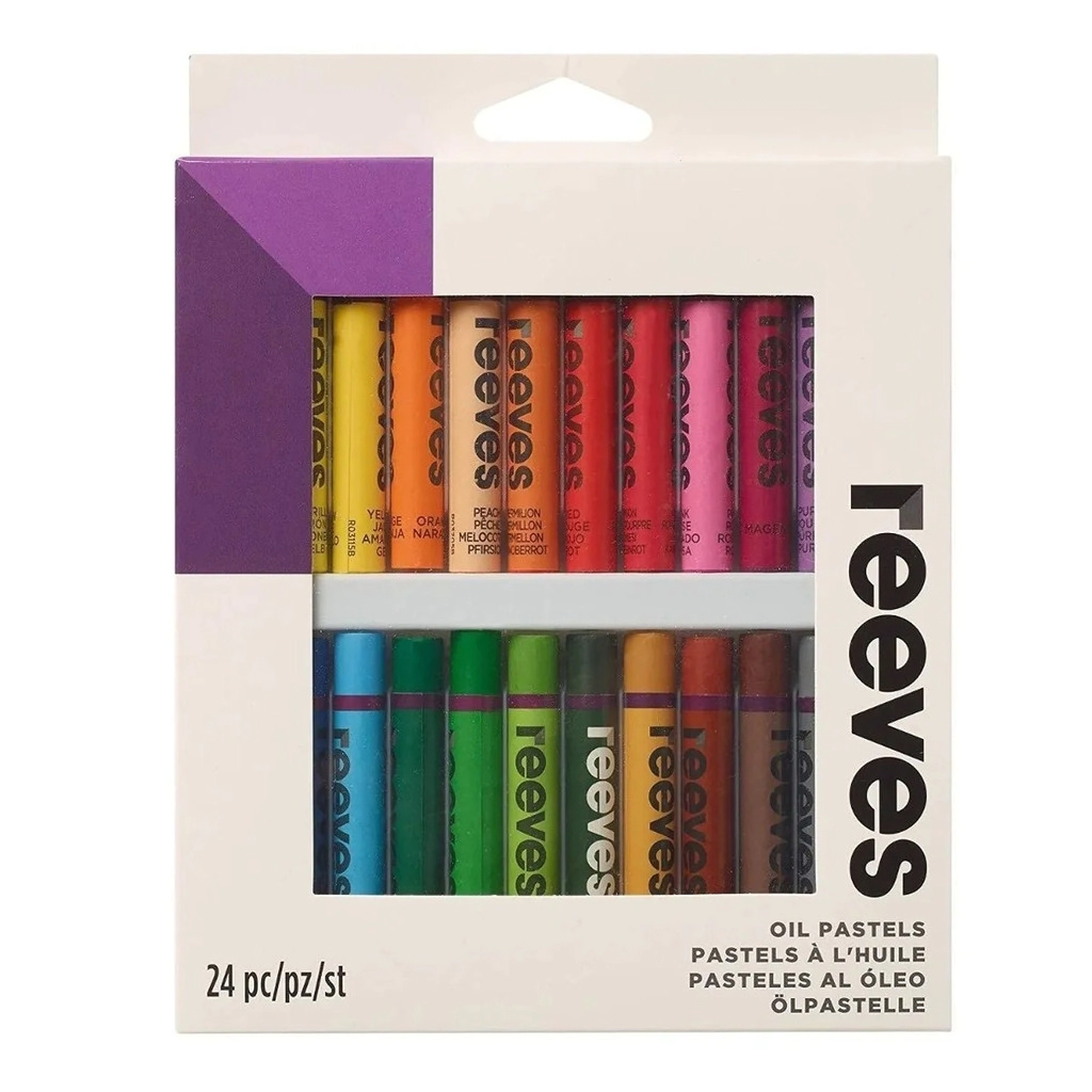 REEVES SET PASTEL OLEO LARGOS X 24